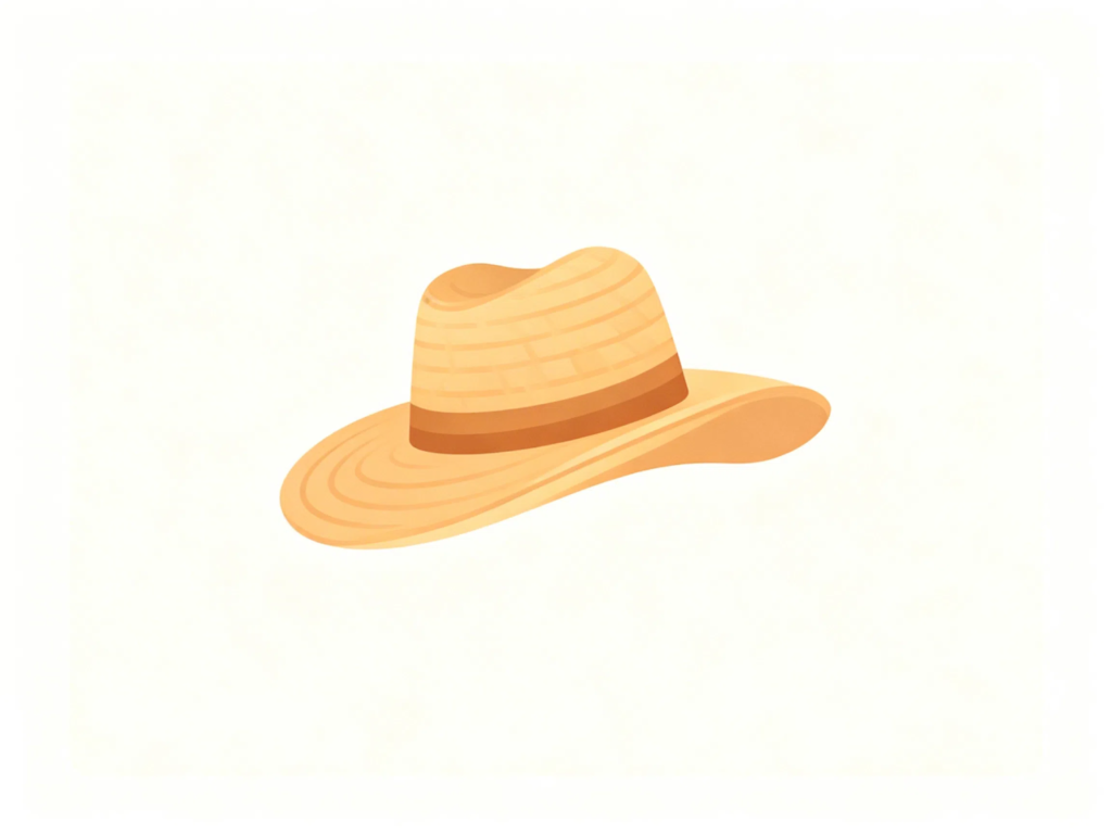 Sombrero de paja paille natural