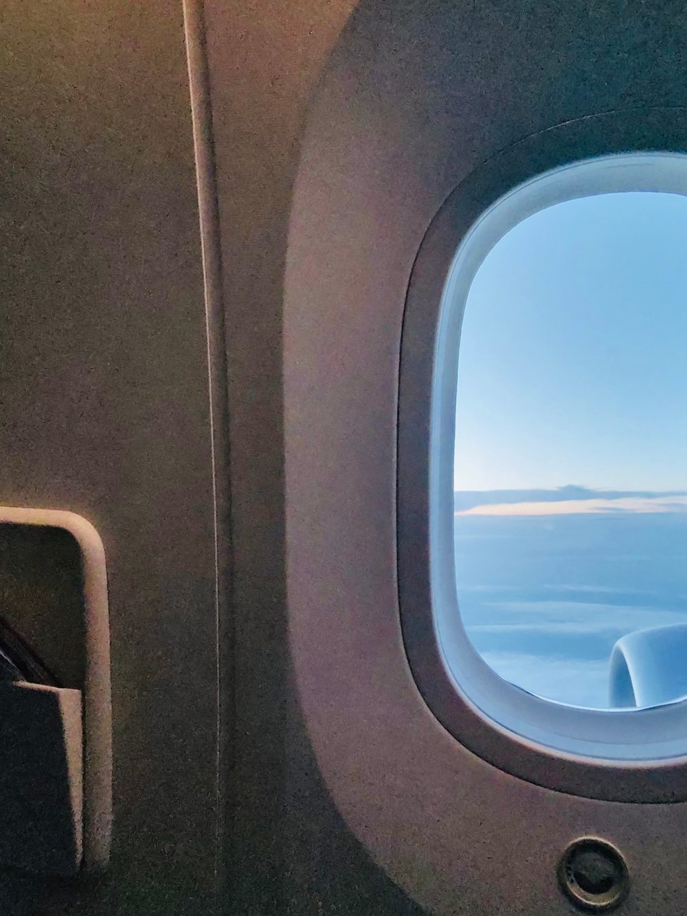 Vista desde la ventanilla del avión